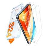 Torras Install Master - Verre trempé Samsung Galaxy S24+ : cadre posé