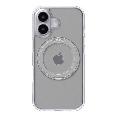 Torras Ostand Pro - Coque iPhone 16 Plus avec anneau béquille, transparente - visuel 1