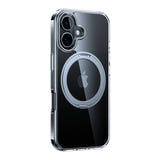 Torras Ostand Pro - Coque iPhone 16 Plus avec anneau béquille, transparente : dos transparent coque iPhone 16 plus