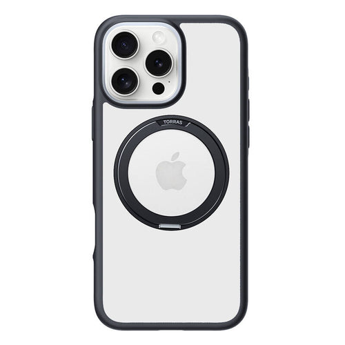 Torras Ostand R Fusion - Coque iPhone 16 Pro Max anneau MagSafe, noire - visuel 1