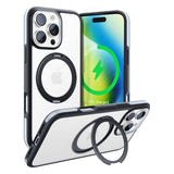 Torras Ostand R Fusion - Coque iPhone 16 Pro Max anneau MagSafe, noire : profil fin silhouette