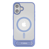 Torras Pstand - Coque iPhone 16 béquille MagSafe, bleue : bleu