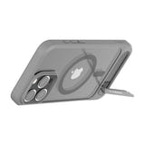Torras Pstand - Coque iPhone 16 Pro Max béquille MagSafe, grise : découpes boutons précises