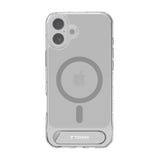 Torras Pstand - Coque iPhone 16 béquille MagSafe, transparente : transparent