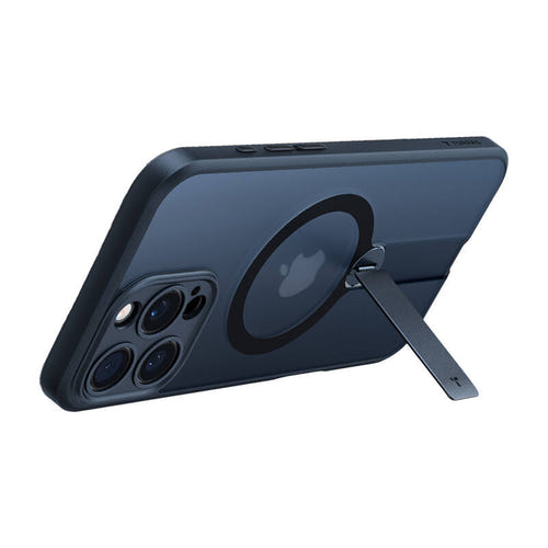 Torras Pstand Spin - Coque iPhone 16 Pro Max avec béquille rotative, noire : noir (vue 2)