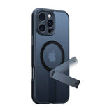 Torras Pstand Spin - Coque iPhone 16 Pro Max avec béquille rotative, noire : noir (vue 1)