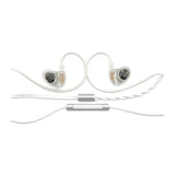 TRUTHEAR Gate blanc avec micro - écouteurs filaires intra-auriculaires : câble torsade
