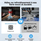 TwoTrees Broche CNC 1000 W refroidie par air, pince ER11, pour série TTC450 : 1 000 W pince er11