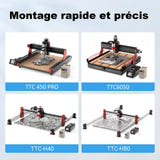 TwoTrees Broche CNC 1000 W refroidie par air, pince ER11, pour série TTC450 : 1 000 W variateur fréquence