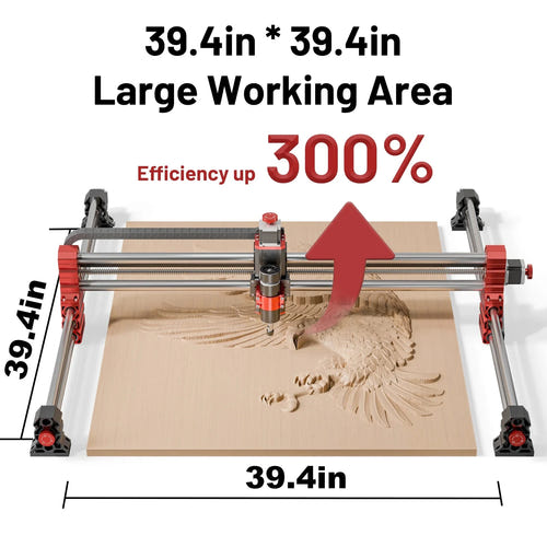 TwoTrees Fraiseuse CNC TTC-H40 - zone 1000 x 1000 mm, broche 500 W - visuel 3