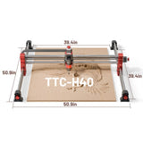 TwoTrees Fraiseuse CNC TTC-H40 - zone 1000 x 1000 mm, broche 500 W : vue ensemble