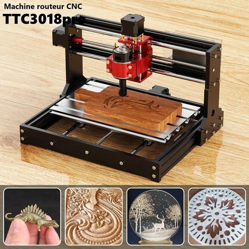 TwoTrees Fraiseuse CNC TTC3018 Pro - axe Z métal, ER11, zone 300 x 180 mm - visuel 2