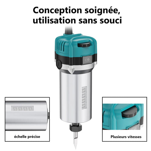 TwoTrees Moteur de broche TTC450 - Vitesse réglable, pince ER11, refroidissement par air forcé - visuel 1