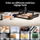 TwoTrees TTC450 Pro - broche 500 W pour fraiseuse CNC : 500 W port contrôle de vitesse