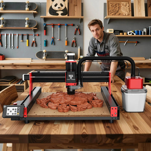 TwoTrees TTC450 Pro - Fraiseuse CNC 460 x 460 mm, écran tactile et commande GRBL - visuel 2