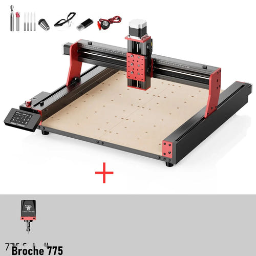 TwoTrees TTC450 Pro - fraiseuse CNC 460 x 460 x 80 mm, écran tactile : vue D ensemble
