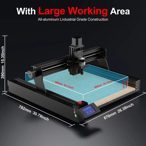 TwoTrees TTC450 Pro - fraiseuse CNC tout métal avec aspirateur M2 - visuel 3