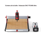 TwoTrees TTC450 Ultra - Fraiseuse CNC 465 x 465 mm, broche 500 W, châssis tout métal : galerie 1