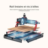 TwoTrees TTC6050 - fraiseuse CNC 3 axes, broche 500 W, rails linéaires et vis à billes - visuel 4