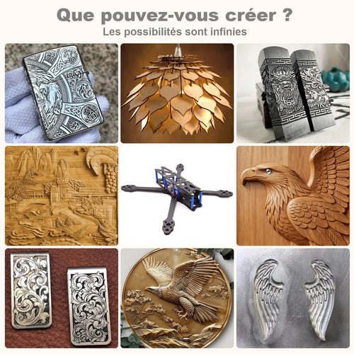 TwoTrees TTC6050 - fraiseuse CNC à rails linéaires et vis à billes, évolutive vers le laser - visuel 3
