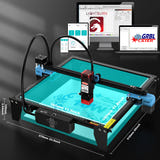 TwoTrees TTS-10 Pro - graveuse laser 10 W, option 2, pour bois, cuir, acrylique et métal : vue 6