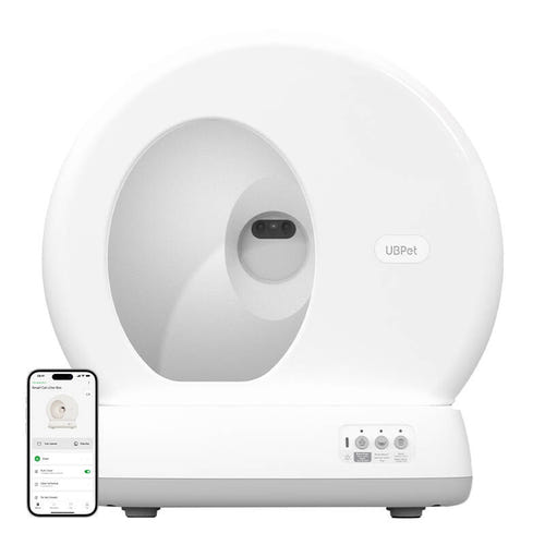 UBPet C10 Pro - Litière autonettoyante connectée avec caméra, chat jusqu'à 10 kg
