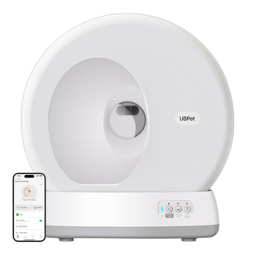 UBPet C10 - Litière autonettoyante connectée pour chat jusqu'à 10 kg, entrée basse (vue 1)