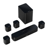 Ultimea Aura A40 - Barre de son 330 W avec 4 enceintes et caisson : compacte 40 cm