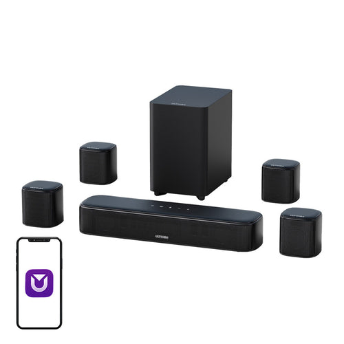 Ultimea Aura A40 - Barre de son 330 W avec 4 enceintes et caisson
