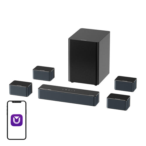 Ultimea Poseidon D80 BOOM - ensemble home cinéma 7.1 Dolby Atmos avec caisson et 4 enceintes - visuel 1