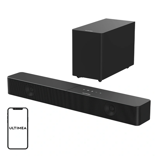 Ultimea Poseidon R3T - barre de son 2.1 avec caisson de basses sans fil : caisson sans fil