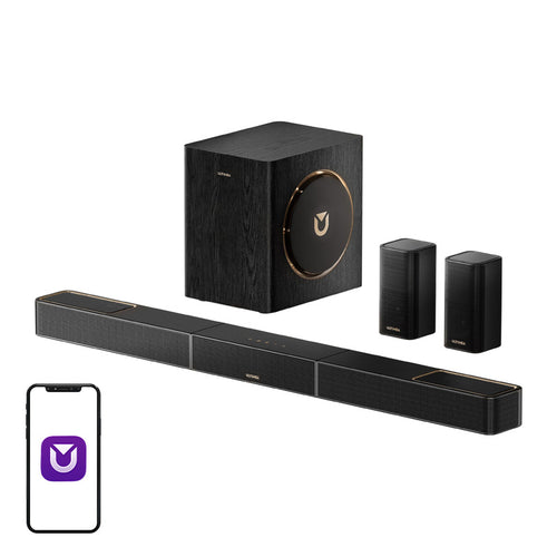 Ultimea Skywave X40 - barre de son 5.1.2 Dolby Atmos 530 W avec enceintes arrière : ensemble 512
