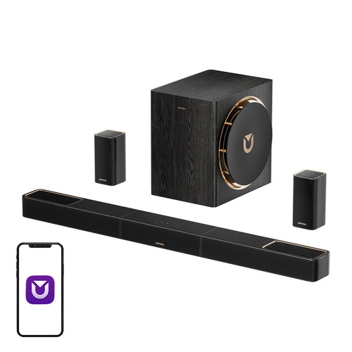 Ultimea Skywave X50 - barre de son 5.1.4 Dolby Atmos avec caisson 8 pouces : ensemble 514