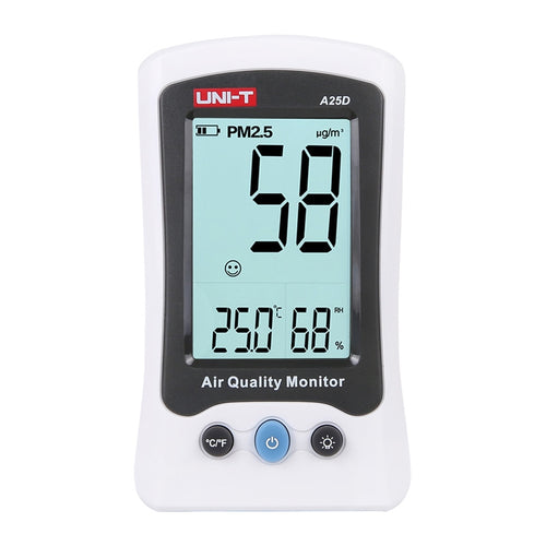 UNI-T A25D - Moniteur de qualité de l'air PM2.5 (0 à 500 µg/m³)