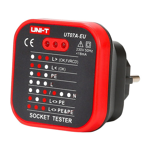 UNI-T UT07A-EU - Testeur de prise secteur (230 V)