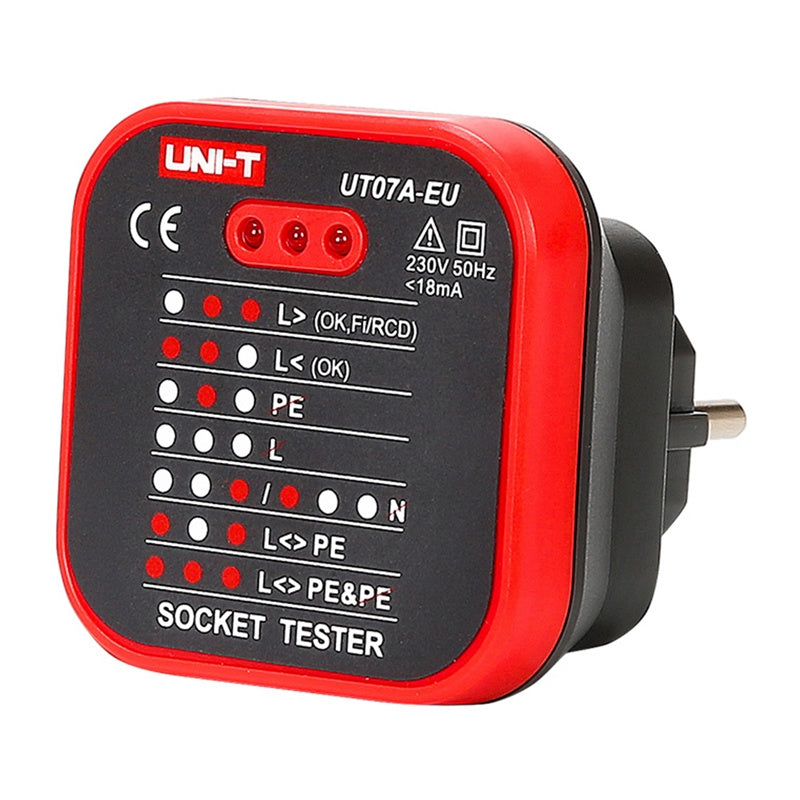 UNI-T UT07A-EU - Testeur de prise secteur (230 V) - visuel 1