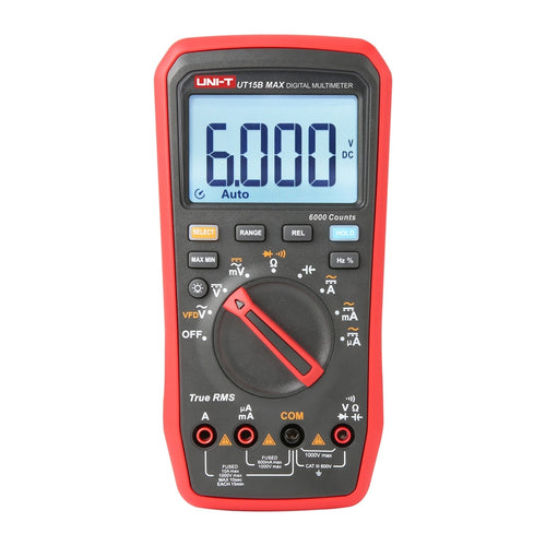UNI-T UT15B MAX - Multimètre numérique True RMS (1000 V, 6000 points)
