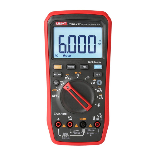 UNI-T UT17B MAX - Multimètre numérique True RMS avec température (sonde K)