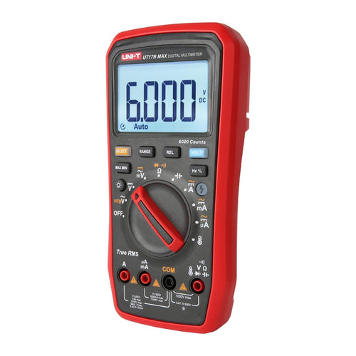 UNI-T UT17B MAX - Multimètre numérique True RMS avec température (sonde K) : thermocouple K