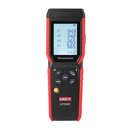 UNI-T UT325F - Thermomètre thermocouple 4 voies (7 types, Bluetooth)
