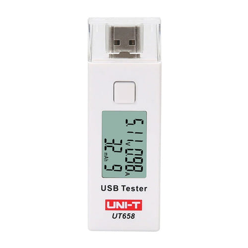 UNI-T UT658 - Testeur USB tension, courant et capacité : écran mesures USB