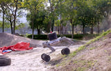 Unitree B2-W avec LiDAR - robot quadrupède à roues tout-terrain : sableux
