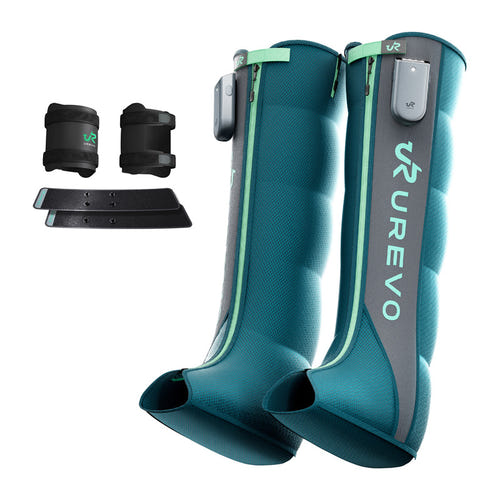UREVO UCRM003 - Chausson de massage et de récupération sans fil à intelligence artificielle, vert