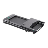 UREVO Foldi 3S Smart - Tapis de course pliable avec plan de travail réglable, noir : roulettes transport