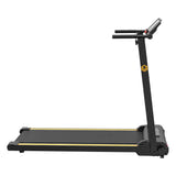 UREVO Foldi Mini - Tapis de course pliable 10 km/h, 12 programmes de fractionné, noir et orange : console tactile
