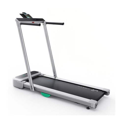 UREVO FoldiMix 5L Pro - Tapis de course pliable à pente automatique 9 niveaux, argent - visuel 1