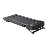 UREVO FoldiMix 5L - Tapis de course pliable avec pupitre réglable sur 8 hauteurs, noir : plié contre mur