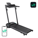UREVO FoldiMix 5L - Tapis de course pliable avec pupitre réglable sur 8 hauteurs, noir