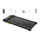 UREVO Spacewalk E1L - Tapis de course plat renforcé, charge 181 kg, noir : épaisseur 10 cm