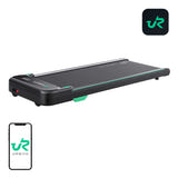 UREVO Spacewalk E4APP - Tapis de course plat 6 km/h avec mode paysage, noir : sous le canapé